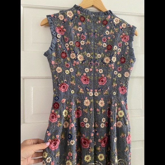 Needle & Thread Floral Jet Sleeveless Dress - Picture 5 of 9